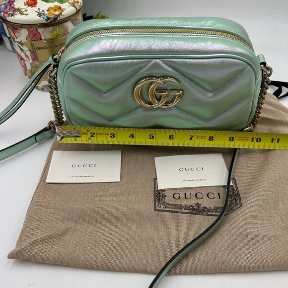 Women's Gucci GG Marmont medium shoulder bag made in Italy - Picture 11 of 13